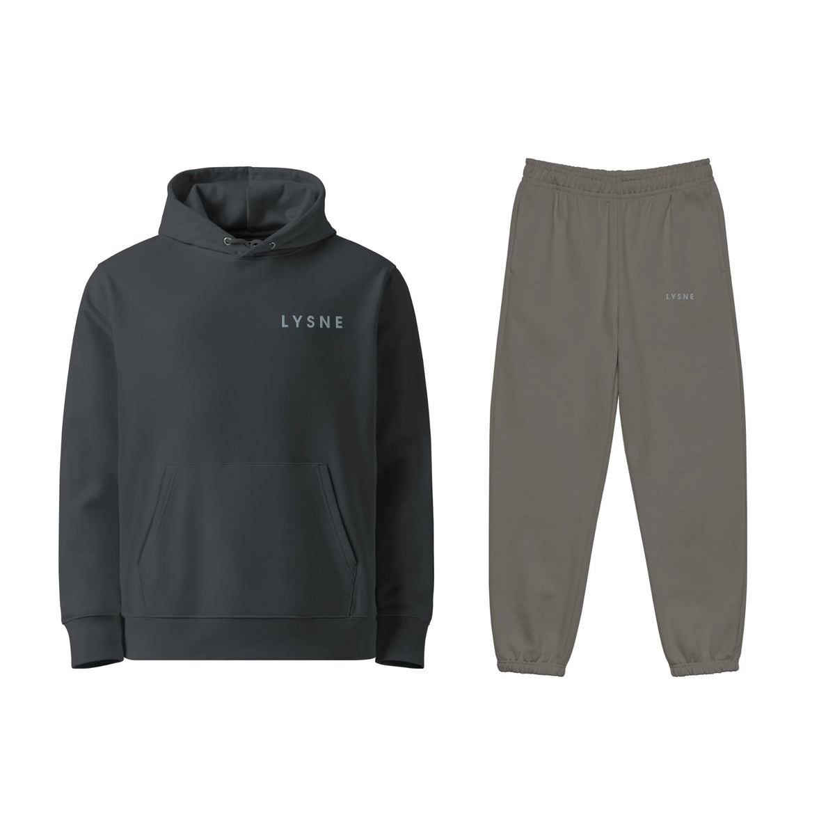Essential Set in Dark Grey: hoodie en joggers